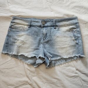 Indigo Rein Faded Blue Jean Shorts